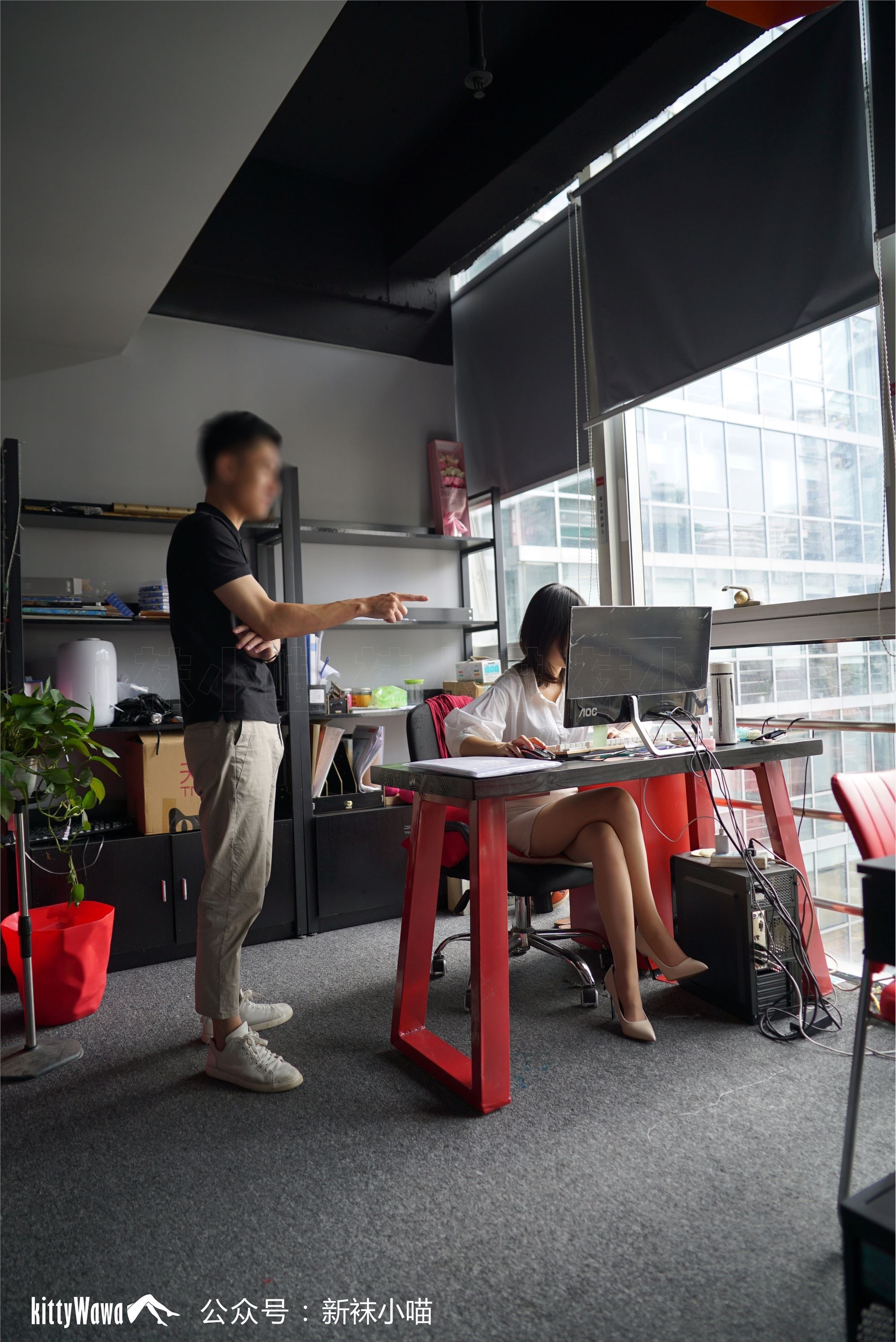 kittyWawa袜小喵故事集  KTS014 加班